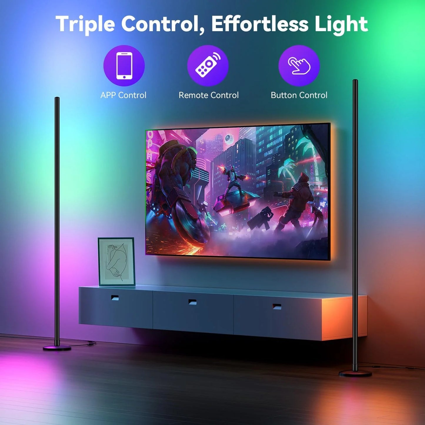 Neon Corner Lamp