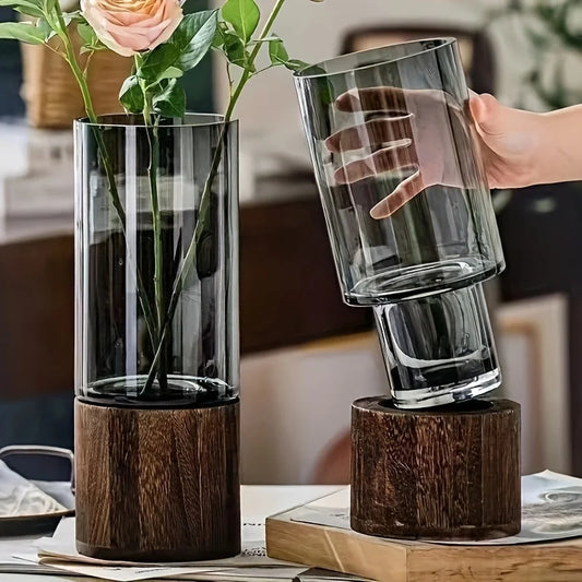 Noir Wood Vase